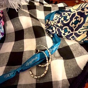 Brighton silver hoop earrings